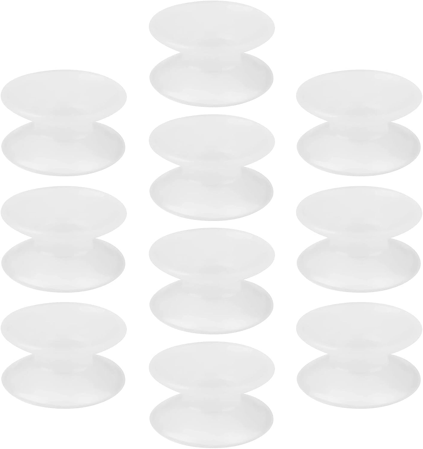 Fydun 10pcs Silicone Double Sided Suction Cupor Glasishrium