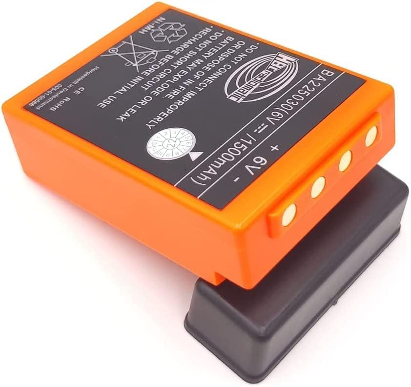 Paquete de 1 para HBC Radiomatic BA225030 6V 1500mAh batería Ni-Mh recargable para grúa HBC Control remoto bomba camión batería