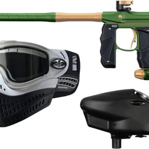Empire Mini GS – Marcador electrónico de pistola de paintball con cargador electrónico Empire Halo Too y máscara térmica E-Flex (cargador de halo, Empire Mini GS – Marcador electrónico de pistola de paintball con cargador electrónico Empire Halo Too y máscara térmica E-Flex (cargador de halo,