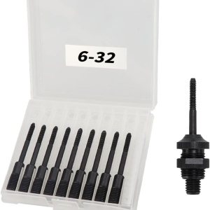 EROSHAK #6-32 Mandril 10pcs (con tuerca de fijación) Herramienta de tuerca de remache hidráulica de aire 9900S EROSHAK #6-32 Mandril 10pcs (con tuerca de fijación) Herramienta de tuerca de remache hidráulica de aire 9900S