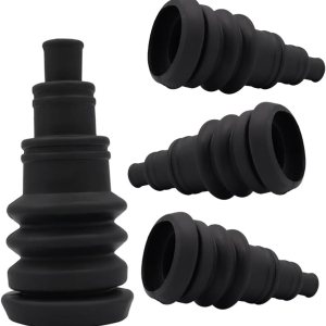 BELOMI Paquete de 4 botas universales para cortafuegos, ojales de goma para automóvil, se adapta a paquetes de alambre de 38 a 1 pulgada de BELOMI Paquete de 4 botas universales para cortafuegos, ojales de goma para automóvil, se adapta a paquetes de alambre de 38 a 1 pulgada de