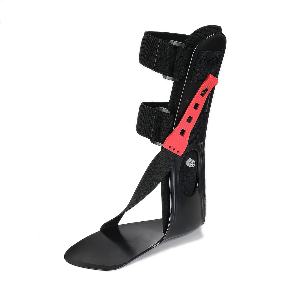 Soporte de pie ortopédico AFO con cómoda bolsa de aire inflable para hemiplejía, zapatos para caminar (mediano, pie izquierdo)