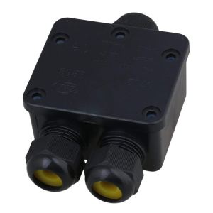 Conector de cable eléctrico impermeable IP68 de 3 vías para exteriores, caja de cables de alimentación externa adecuada para carteleras al aire Conector de cable eléctrico impermeable IP68 de 3 vías para exteriores, caja de cables de alimentación externa adecuada para carteleras al aire