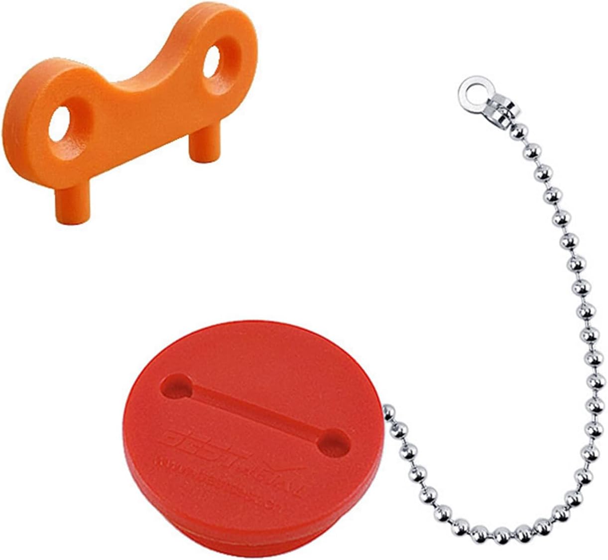 lanema Tapa de relleno de cubierta de nailon profesional con cadena consin llave de 1.5 pulgadas, instalación rápida adecuada para barcos, yates