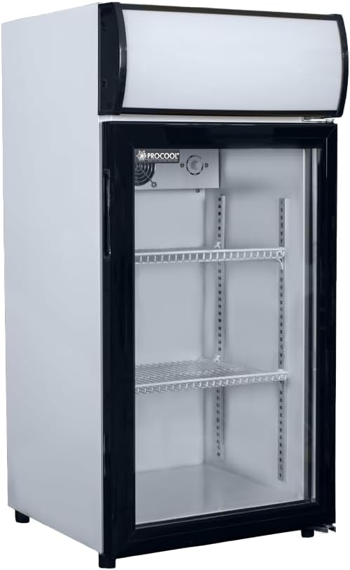 Procool Refrigerador de bebidas para encimera de refrigeración, refrigerador comercial 2.8 pies cúbicos.