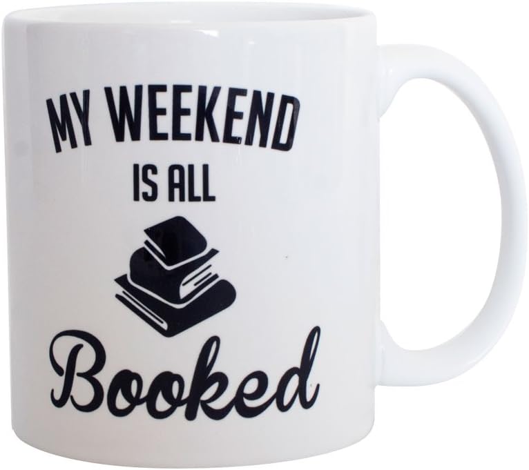 Taza de lectura para amantes de los libros, cita BW – My Workout is Reading in Bed – Regalos de ratones de biblioteca, divertida taza de café con