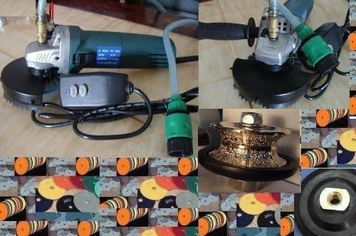 Toolsmart – Molinillo de pulido húmedo de 2 pulgadas (V50) de piedra y hormigón completo Bullnose 25+1 piezas almohadillas de diamante