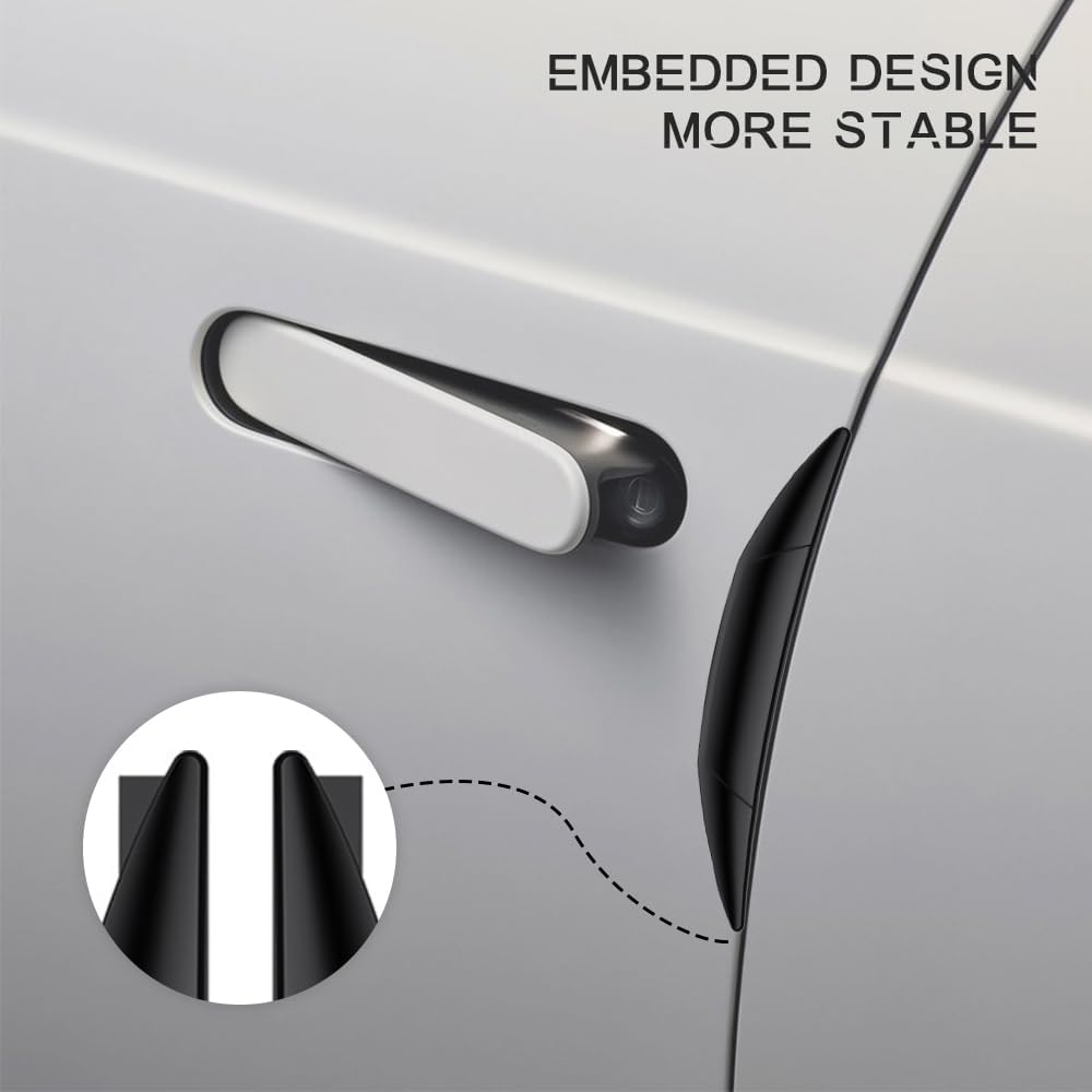 4 tiras de parachoques para puerta de automóvil, protectores de borde de puerta de automóvil, protector autoadhesivo para puerta de automóvil,
