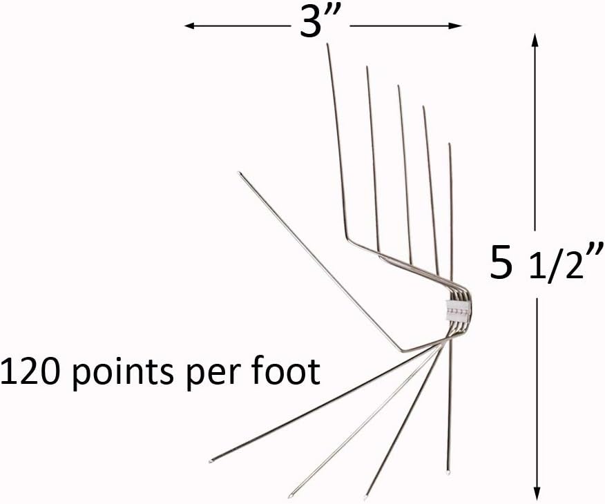 Picos para pájaros montados en la pared Premium Modelo W (tiras de 8 pies, 4-2 pies)