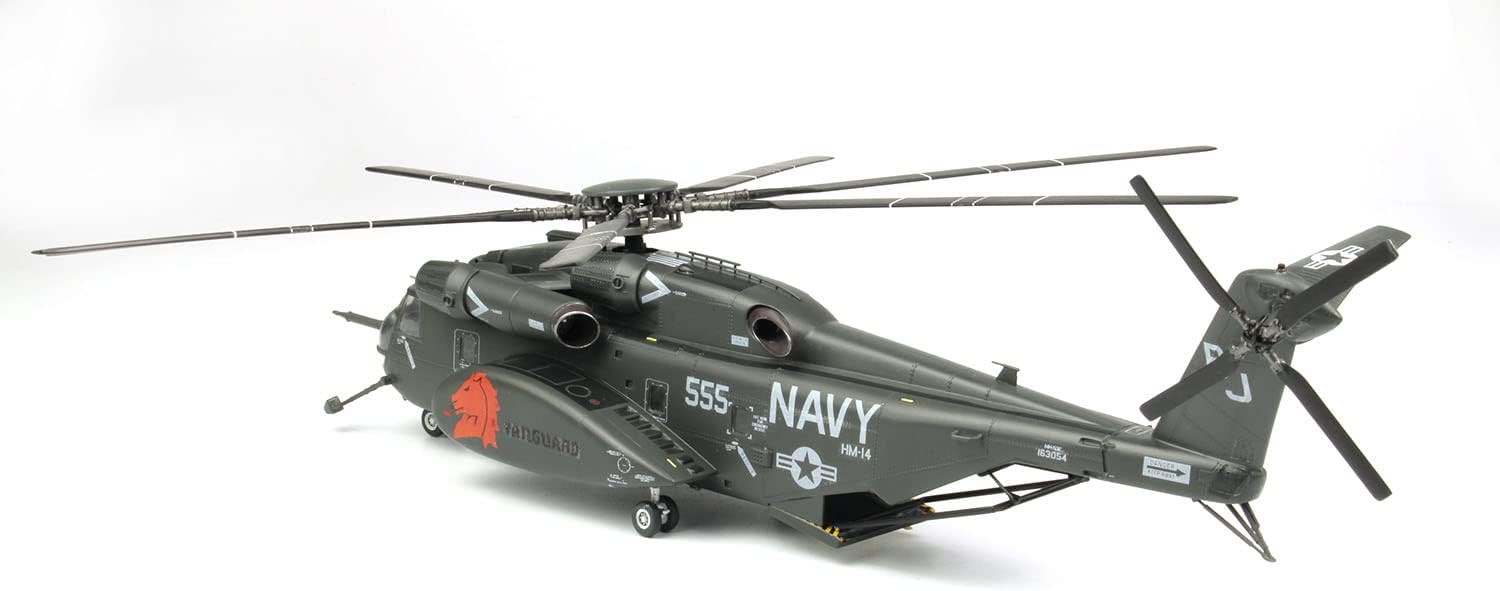PlatzItaleri 172 US Navy Minesweeping Transport Helicopter MH-53E Seadragon HM-14 Vanguard Plastic Model TPA-18 Molded Color