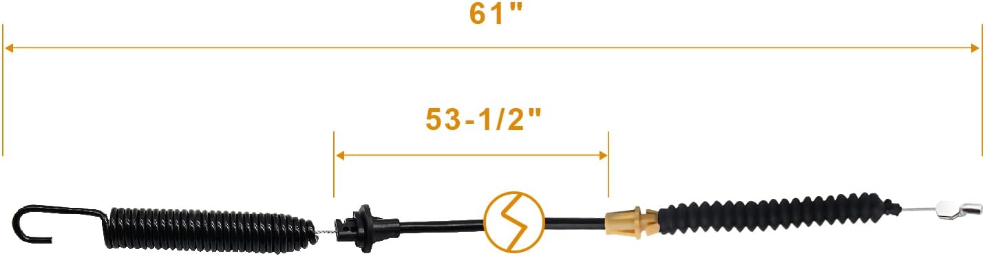 Brlyeeanze 746-04618C Cable de compromiso de cubierta para 946-04618 946-04618C 946-04618A 746-04618 746-04618A Modelo apto para Cub Cadet 1040 1045