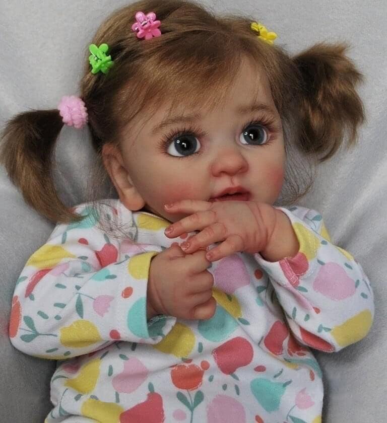 Muñecas de bebé Reborn de 17 pulgadas, muñecas de bebé recién nacido, cuerpo ponderado de silicona, ropa y biberones, regalo para niños a partir de