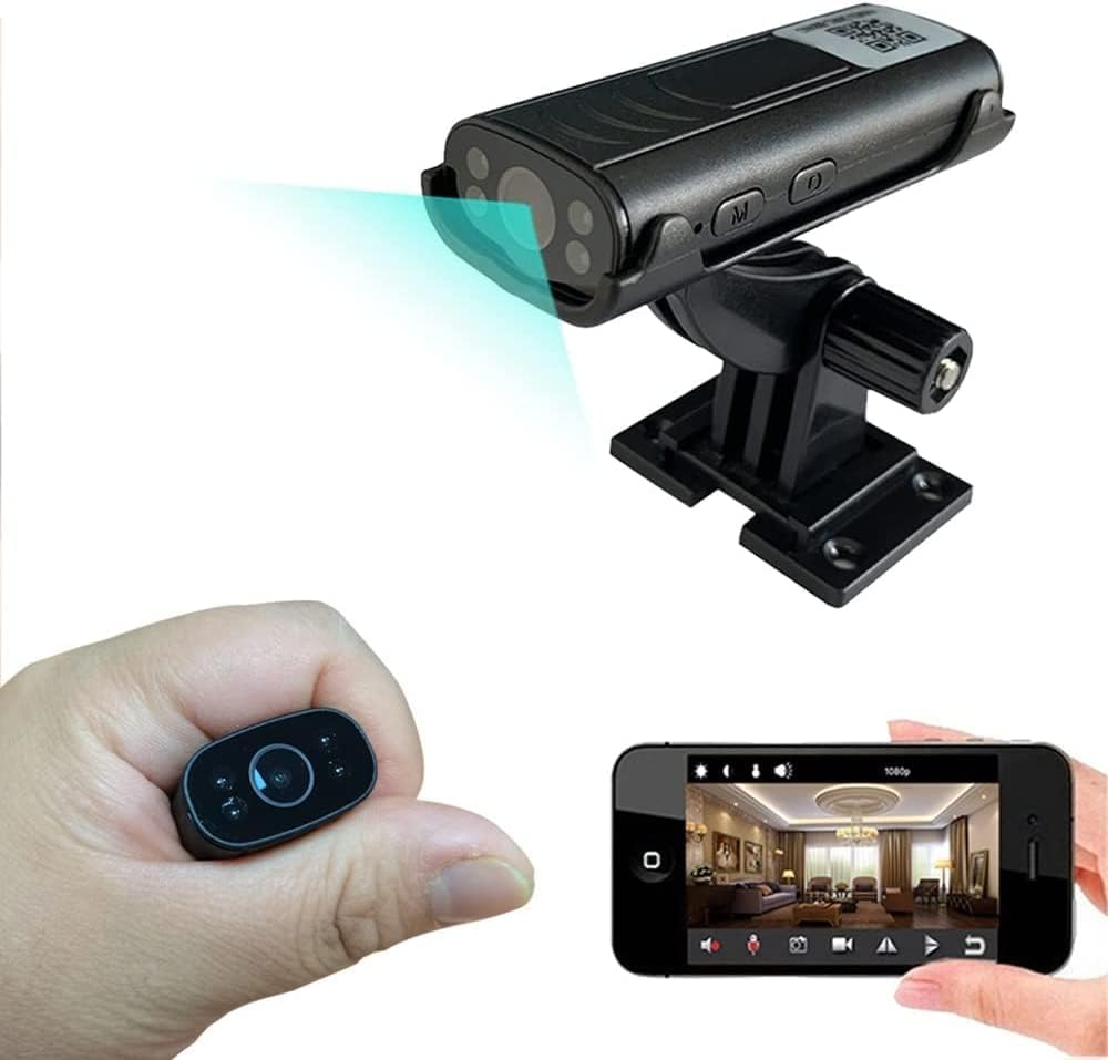 Cámaras de seguridad ocultas Mini cámara espía 1080 p HD inalámbrica WiFi visión remota Tiny cámaras de vigilancia para el hogar interior al aire