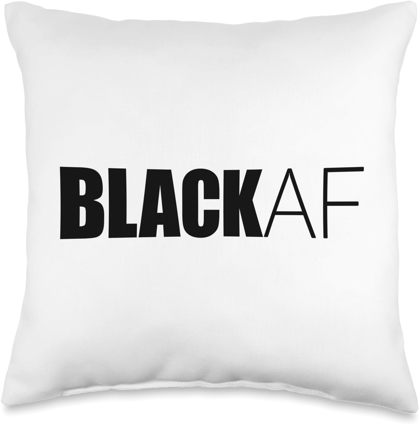 Black AF BLACKAF African American Pride History Month Throw Pillow, 16×16, Multicolor
