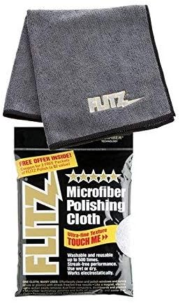 Flitz BC 01806 – Limpiador instantáneo de latón y cobre, limpiador en aerosol de 16 onzas + crema de pasta de esmalte de metal de 16 onzas + paño de