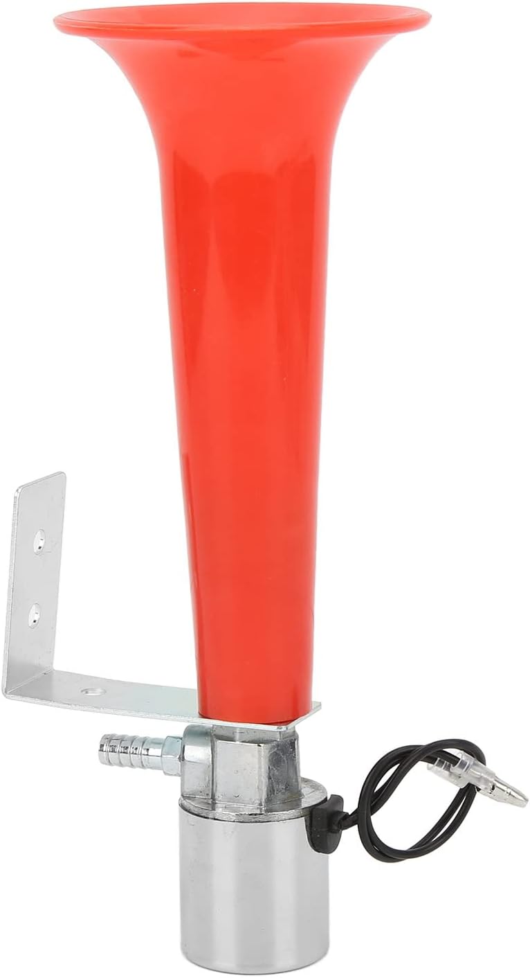 Silbato turco, cuerno cror de 12 V, silbato de lobo para automóvil, alta Pitc Ser, cuerno rojo de 180 Db, propósito universal, 12 V, 24 V, bocina de