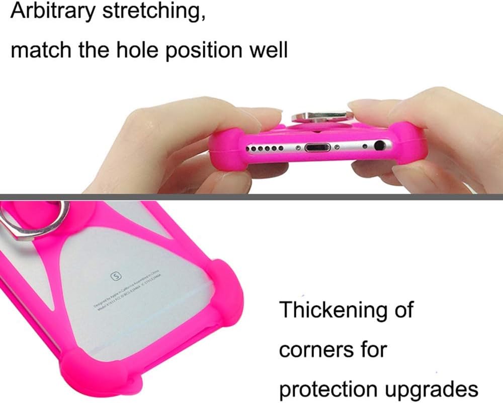 Funda para Samsung Galaxy A6S A8S M10 M20 S10 S10 Plus Lite S10e J4 Core Silicona Bumper Case 360 Rotate Ring Grip Case Funda protectora a prueba de