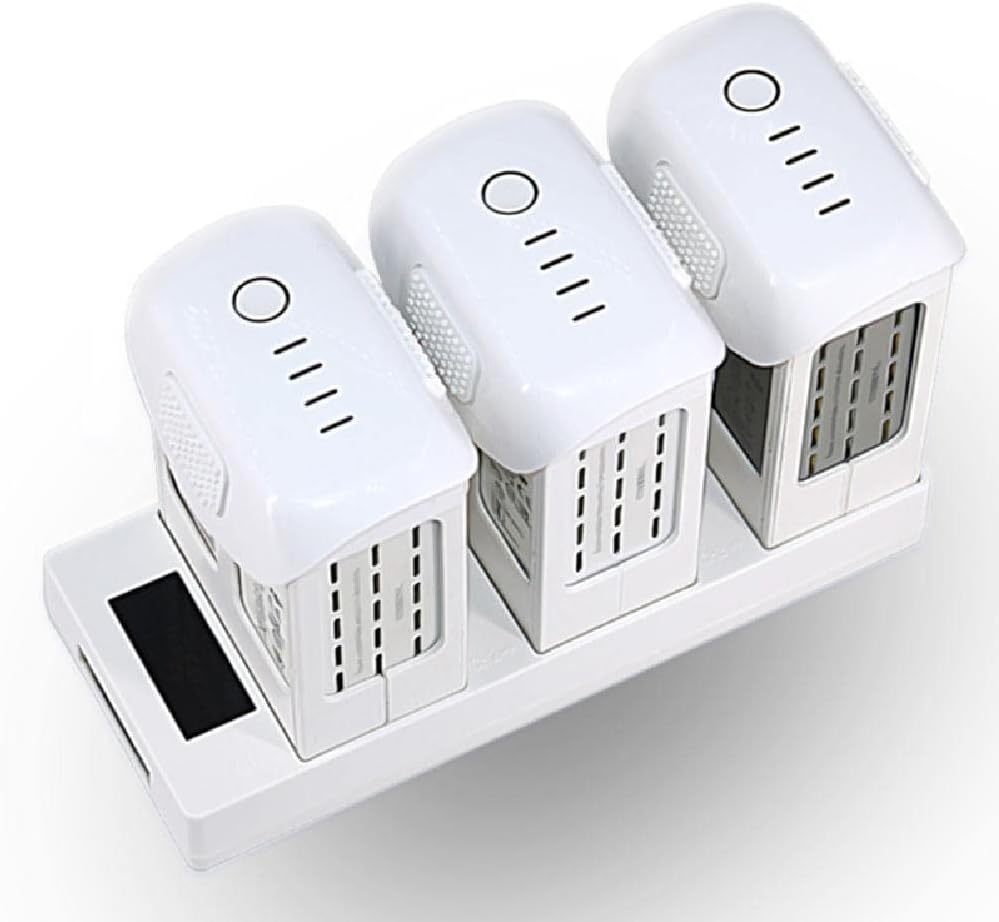 MOOKEENONE 1* 3-Port Cargador de batería de carga rápida Base Adaptador de base para DJI Phantom 4 ProAdvPro+