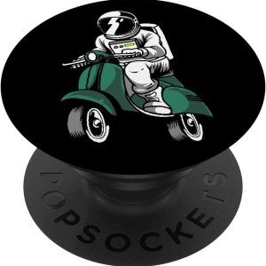 Scooter Moto Scooter – Patinete de astronauta con espacio para ciclomotor PopSockets intercambiable PopGrip Scooter Moto Scooter – Patinete de astronauta con espacio para ciclomotor PopSockets intercambiable PopGrip