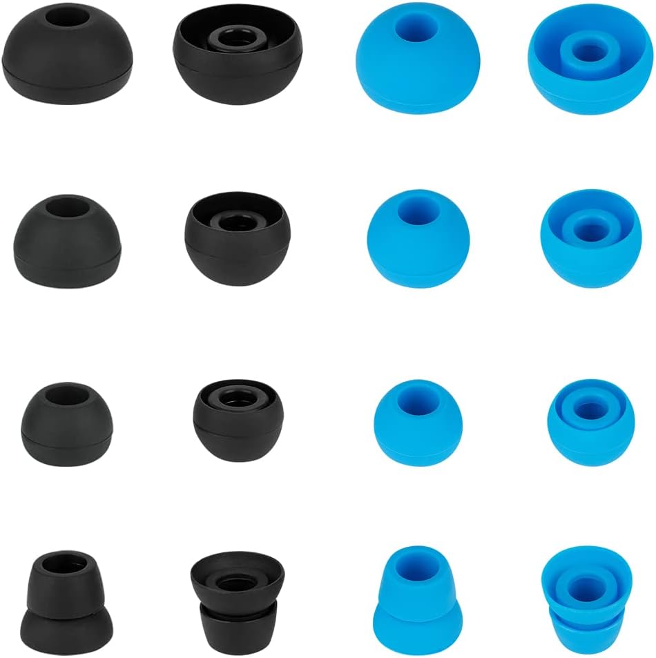 Puntas de repuesto de auriculares de silicona compatibles con auriculares inalámbricos Powerbeats 123 de Dre, tapa para auriculares (8 pares)