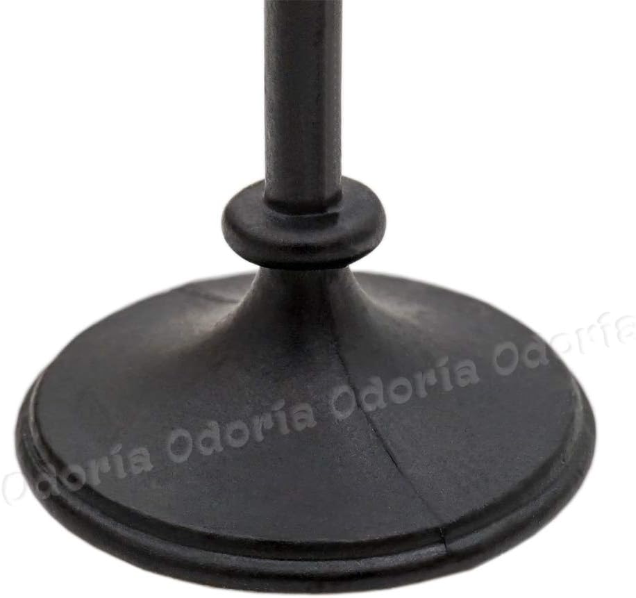 Odoria 124 forma de vestido en miniatura maniquí accesorios de decoración de casa de muñecas, negro