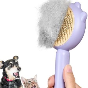 HICC GROOM! Cepillo de aseo para mascotas para gatos y perros, cepillo de autolimpieza con botón de liberación, cepillo de desprendimiento para HICC GROOM! Cepillo de aseo para mascotas para gatos y perros, cepillo de autolimpieza con botón de liberación, cepillo de desprendimiento para