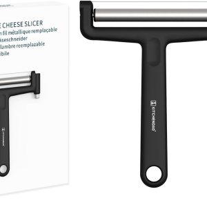 KITCHENDAO Cortador de queso de alambre reemplazable, cables 50% más fuertes con mecanismo de fijación de alambre de 2 generación, cortador de queso KITCHENDAO Cortador de queso de alambre reemplazable, cables 50% más fuertes con mecanismo de fijación de alambre de 2 generación, cortador de queso