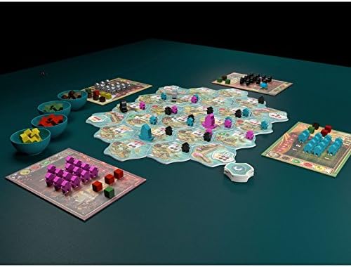 Century Eastern Wonders  Juego de mesa de estrategia  Juego de exploración  Juego de mesa familiar para adultos y niños  A partir de 8 años  2 a 4