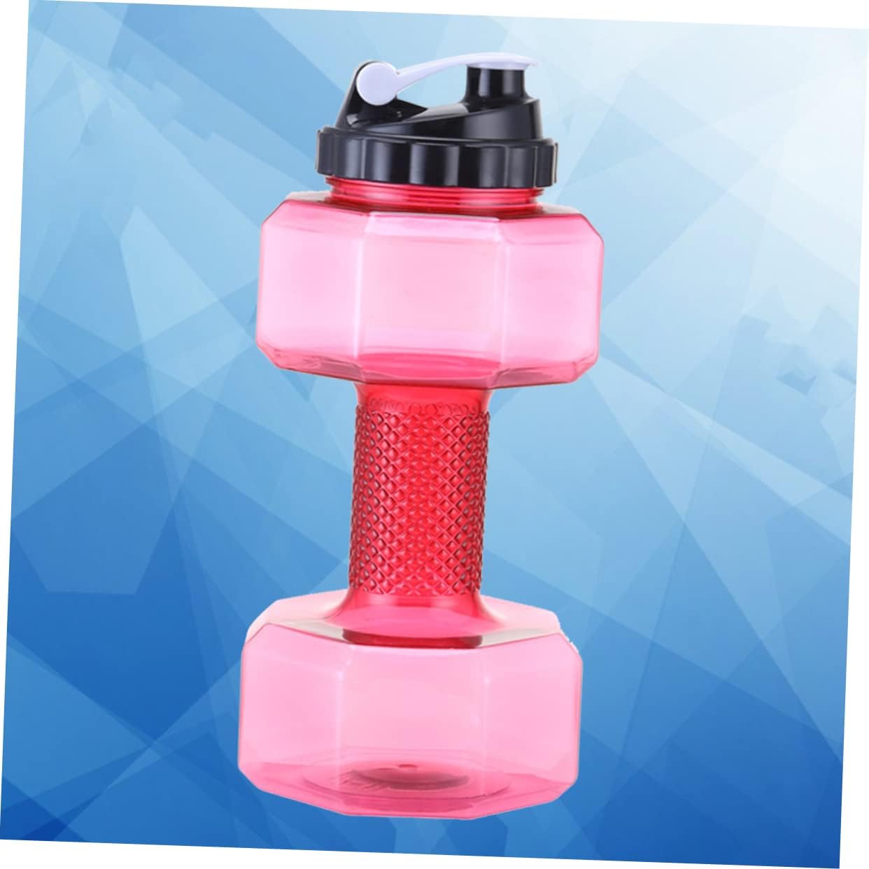 INOOMP 1 botella de agua con mancuernas para levantamiento de pesas, mancuernas deportivas, hervidor de agua, taza de agua de alta capacidad para