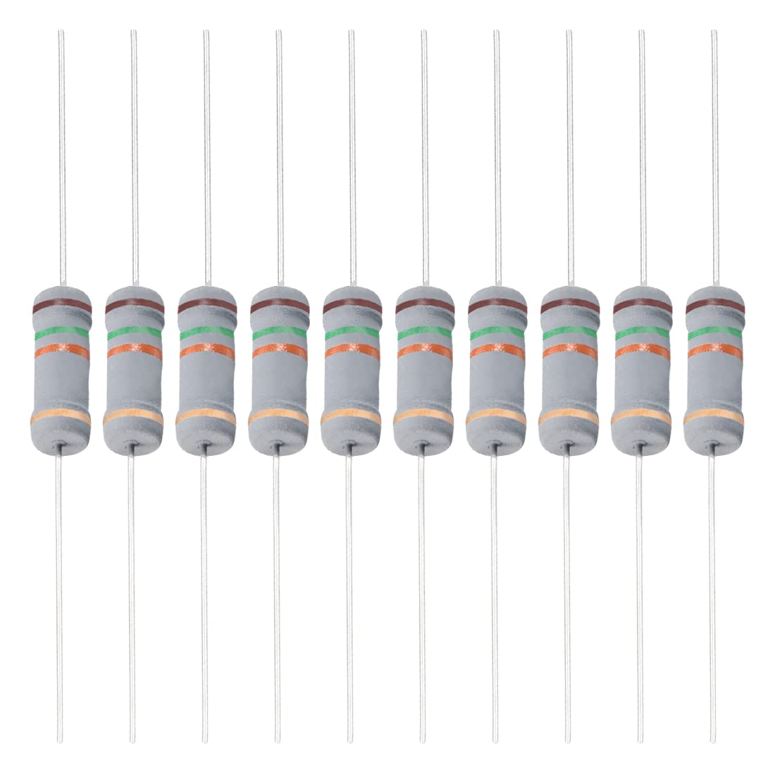 YOKIVE 200 resistencias de película de carbono, resistencia de tolerancias de 2 W, 15 K, ohmios, 5 %, buenas para proyectos electrónicos de