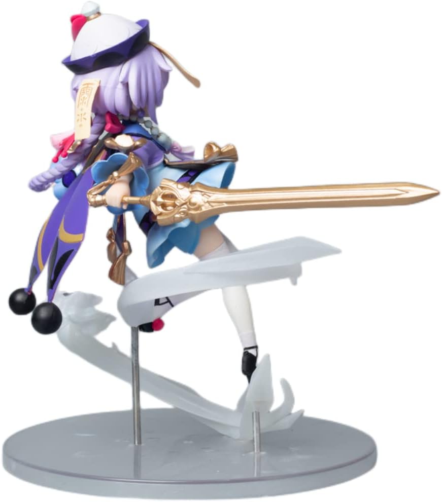 Genshin-Impact 2nd Qiqi Flying Posture Combat Pose Figuras de acción de PVC Figuras de acción de animación Estatua de personaje de animación,