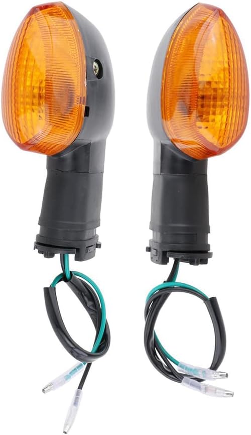Indicadores de giro para motocicleta, luz ámbar, lámpara intermitente LED para motocicleta, compatible con Yamaha FZ1 FZ6 FZ1000 FZ600 R6 R1, lente