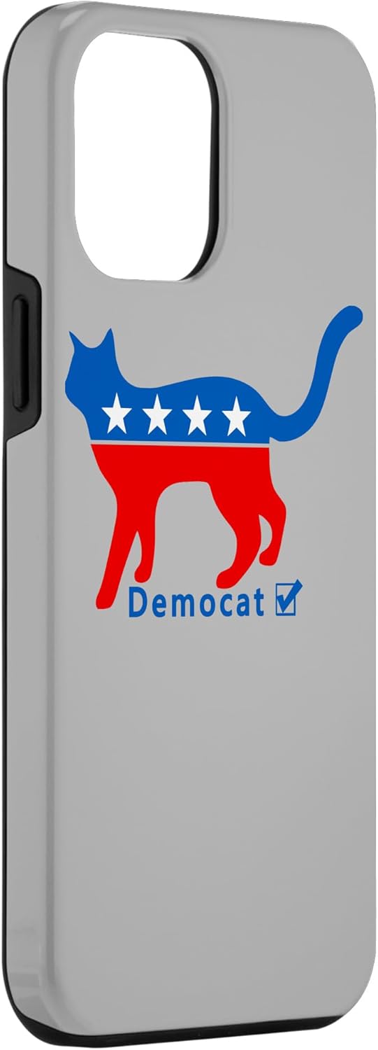 Funda para iPhone 14 Pro Max Vote Cat Democrat Liberal Cat Lover Biden Harris 2024