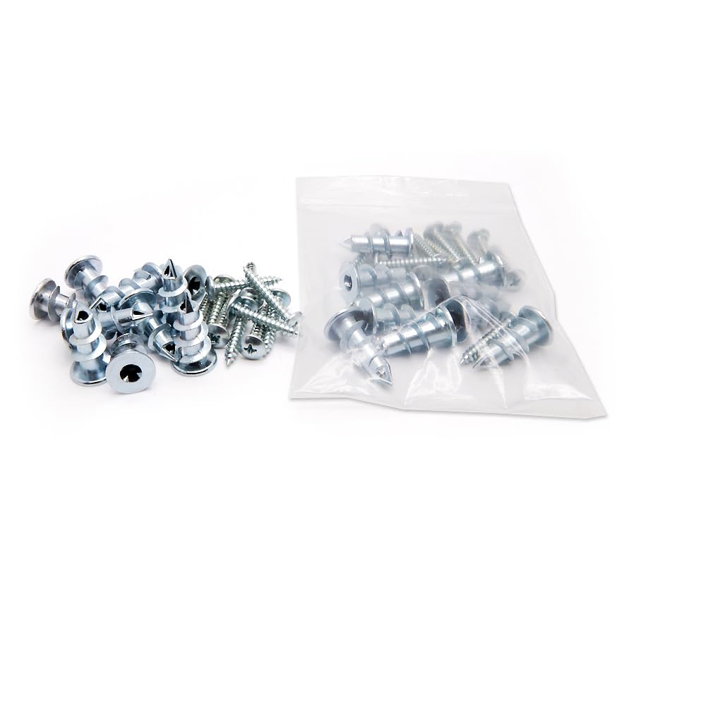 Kit de anclaje de pared huecapaneles de yeso autoperforantes de zinc con tornillos (50 EA)
