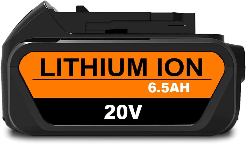 Batería de repuesto de 6.5Ah 20V para Dewalt 20V 6.0Ah DCB206 5.0Ah DCB205Y 4.0Ah DCB204 20V Max XR Batería compatible con batería de litio Dewalt