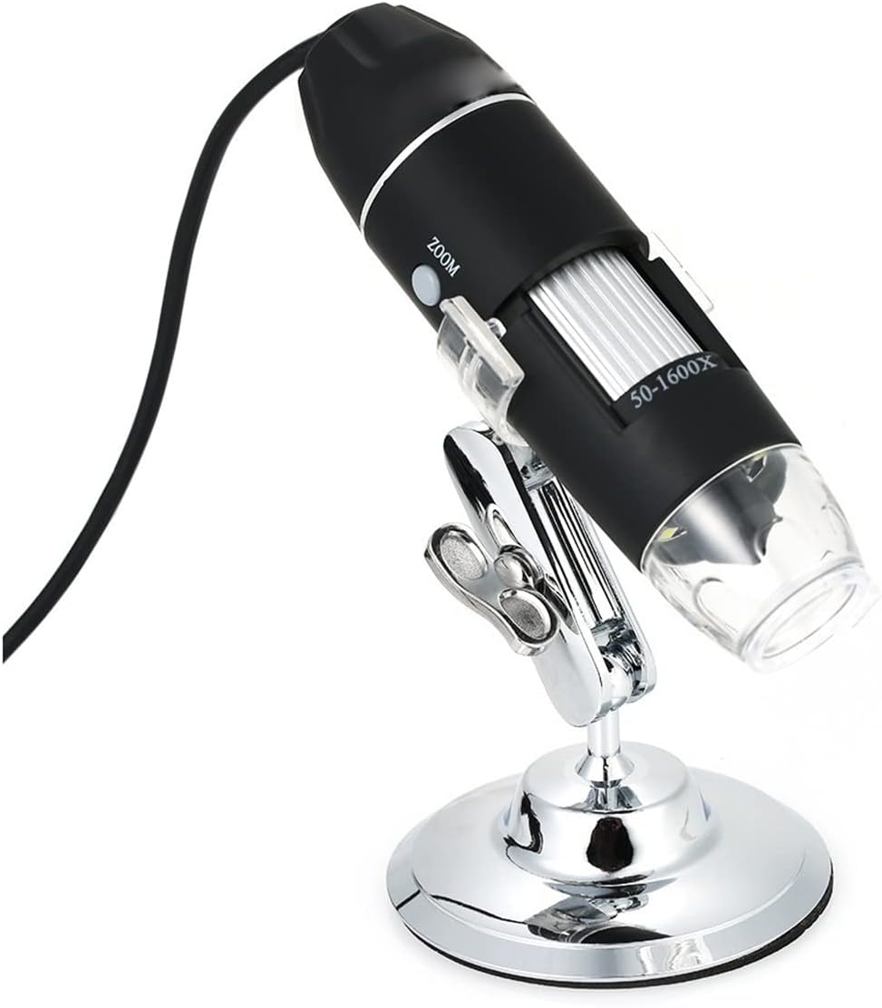 Handheld Digital Microscope Accessories Professional 1600X Digital USB Microscopio with OTG LED Light Magnifier with Stand Microscope Accessories