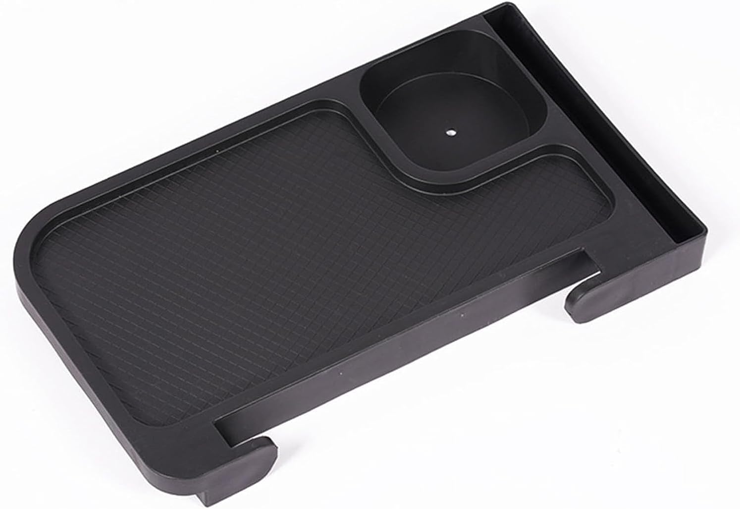 Clip en la mesa auxiliar taza tumbona bandeja para acampar silla plegable de aleación de aluminio (caqui)