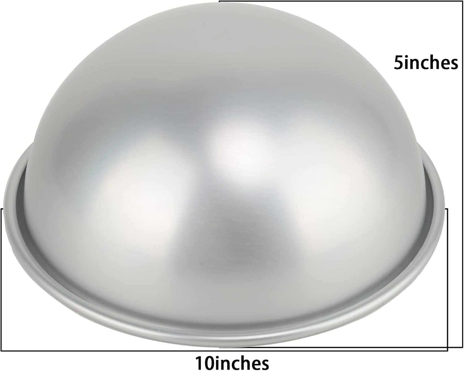 Kundalini Molde para pastel de bolas de 10 pulgadas, molde de aluminio 3D de 10 pulgadas, molde para pastel de cumpleaños DIY