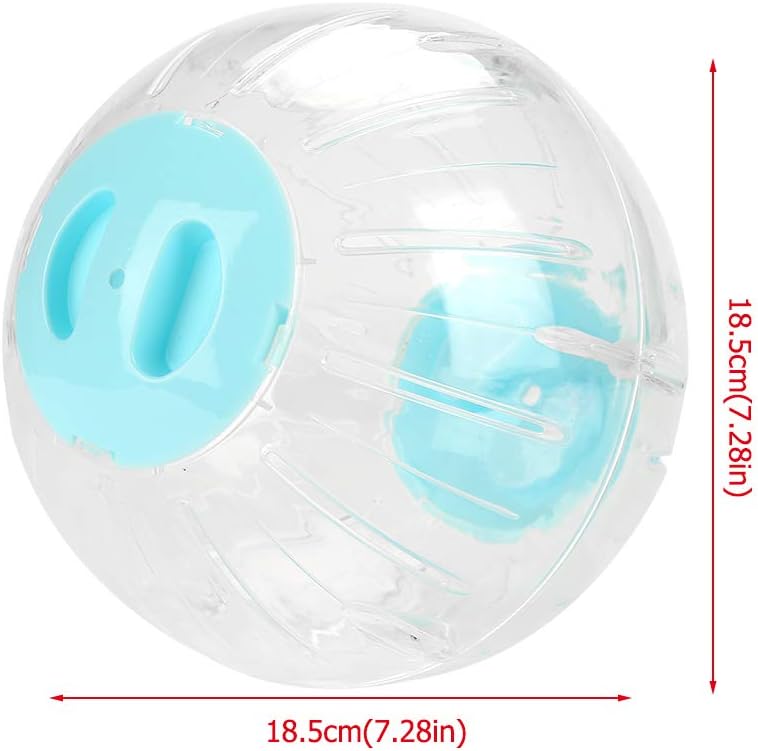 Pelota de ejercicio para hámster, mini juguete de viaje para correr, juguete de plástico silencioso, para jerbos, chinchillas, conejillos de indias,