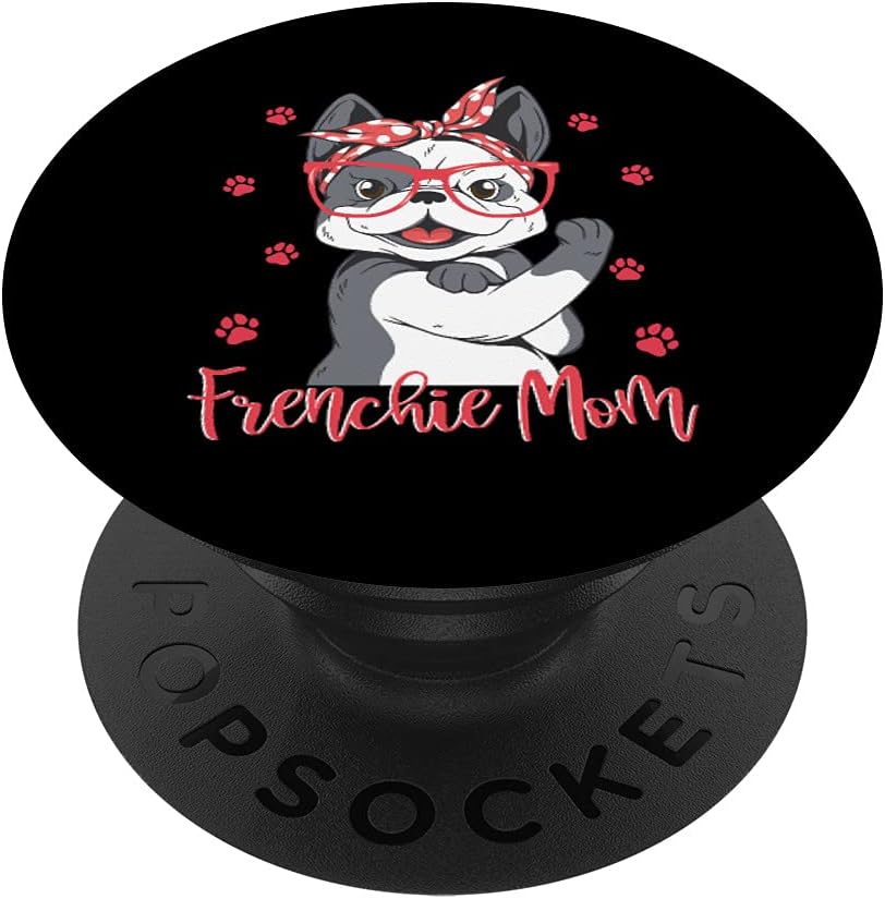 PopSockets de perro Bulldog francés Frenchie Mom PopGrip intercambiable