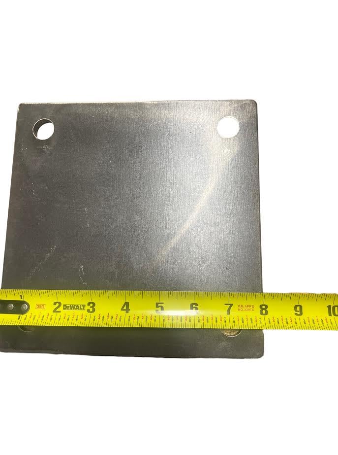 JM – Placa base de acero resistente de 8 x 8 pulgadas, 4 agujeros con 58 pulgadas de diámetro, esquinas redondeadas (2)