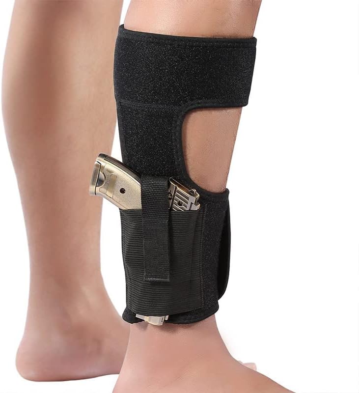 Funda de tobillo, funda de pierna para transporte oculto, se adapta a Glock 43 26 19, Ruger LCP LC9, Springfield Hellcat XDS, M&P Shield 0.354 in