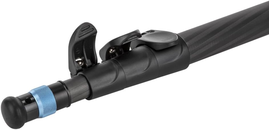 Sirui ep-224s multiuso 4secciones Lock Fibra de Carbono FotoVideo Monopod, 17libras Capacidad de pierna Flip, 63″ Altura Máxima
