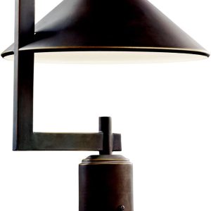 Kichler Ripley – Luz de poste para exteriores de 16 pulgadas (16 pulgadas), color bronce Kichler Ripley – Luz de poste para exteriores de 16 pulgadas (16 pulgadas), color bronce