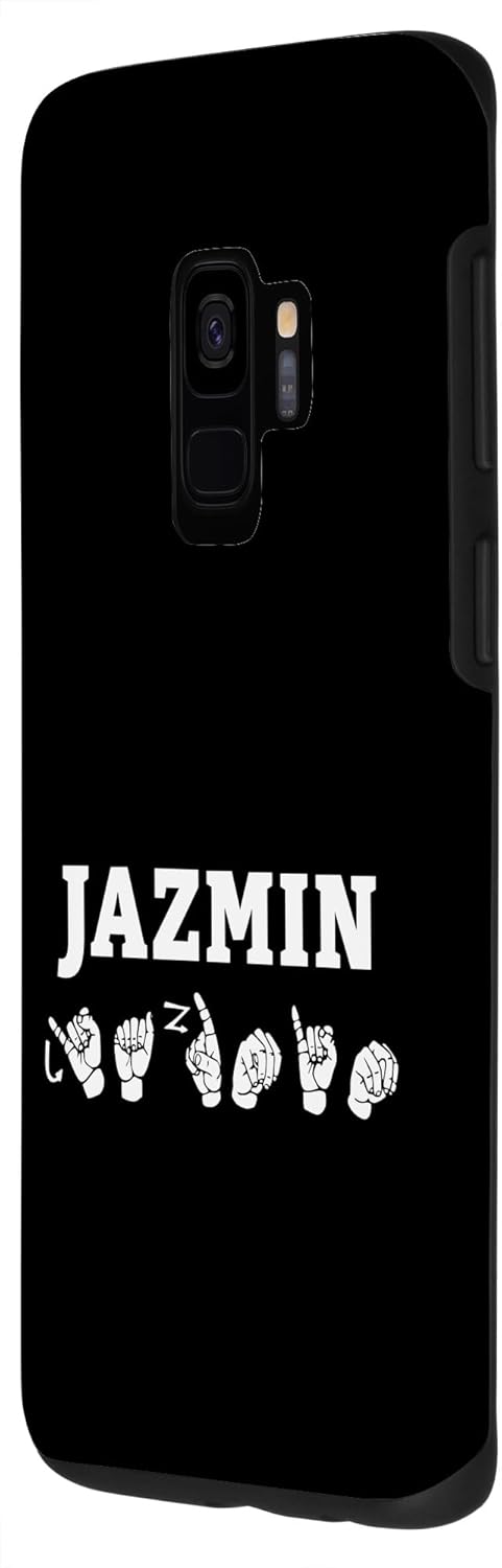 Galaxy S9 Personalized name sign language JAZMIN ASL Teacher Deaf Case