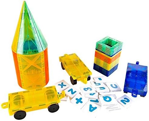 Mag-Genius – Juego de azulejos magnéticos de regalo perfecto, viene con todas las nuevas adiciones, incluye 3 autos, 20 azulejos magnéticos para
