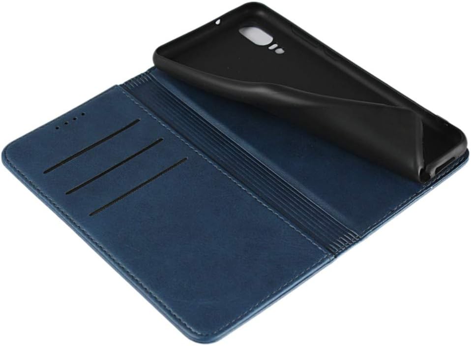 SunYoo Funda para Huawei P20, funda magnética de cuero con patrón de piel de vaca tipo libro con ranuras para tarjetascompartimento para efectivo