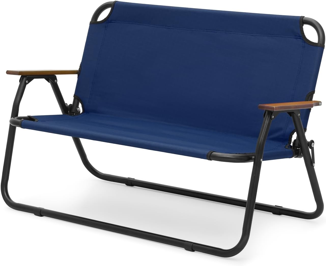 Magshion Silla de campamento de doble asiento de 39 pulgadas que soporta 330 libras para adultos, silla plegable de alta resistencia para 2