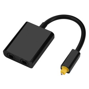 Zerone Divisor óptico de la fibra de Digitaces Toslink, 1 en 2 hacia fuera Toslink cable óptico del adaptador de audio digital Zerone Divisor óptico de la fibra de Digitaces Toslink, 1 en 2 hacia fuera Toslink cable óptico del adaptador de audio digital