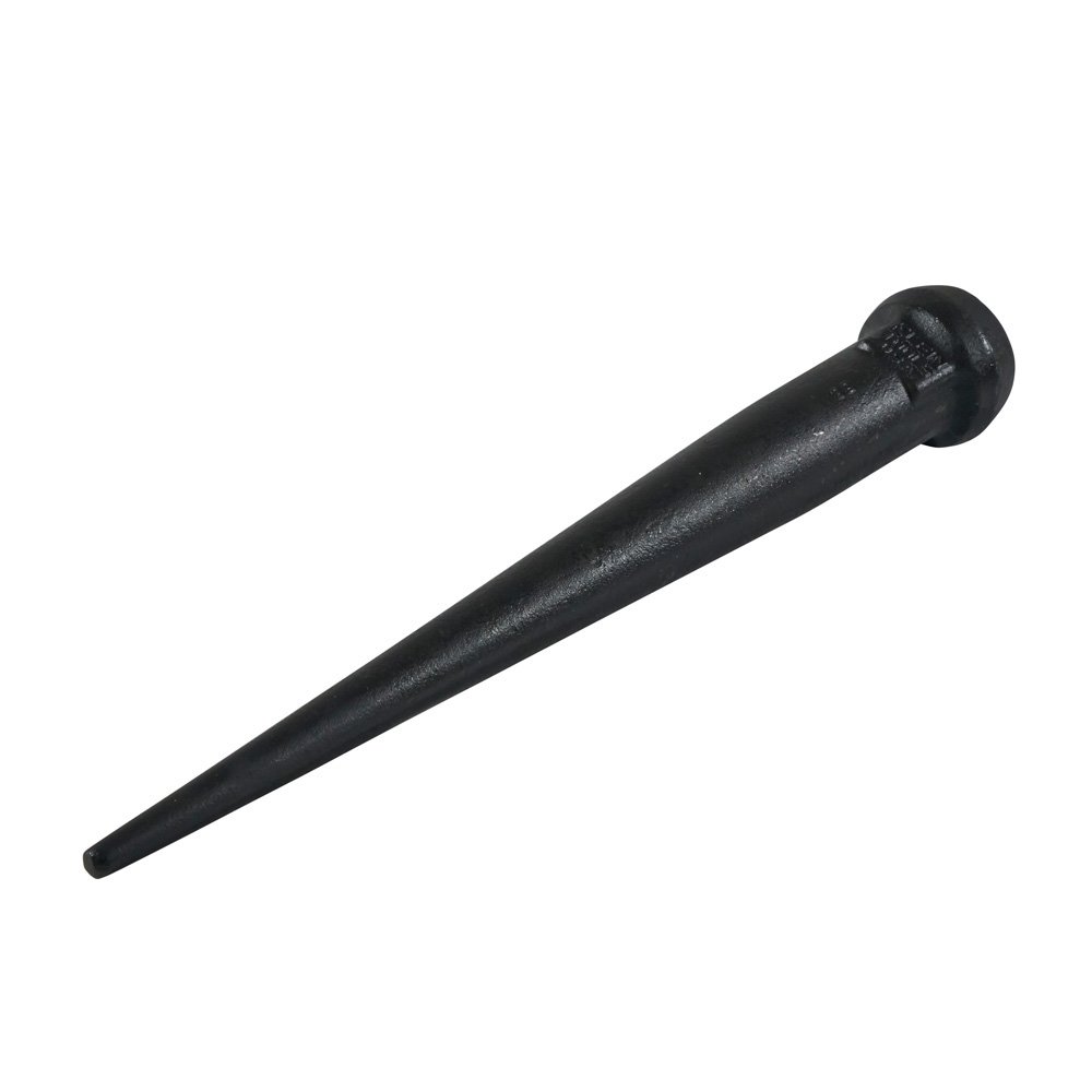 Klein Tools 3256 Pin de toro de cabeza ancha hecho de acero forjado, fabricado en EE. UU., acero con acabado negro, 1-116 pulgadas